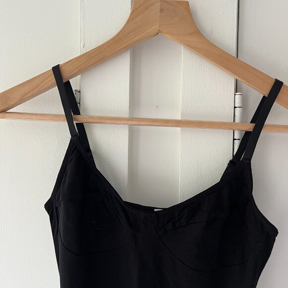 Baserange Bamboo Corset Bodysuit Leotard - Black - Size M - Picture 3 of 7